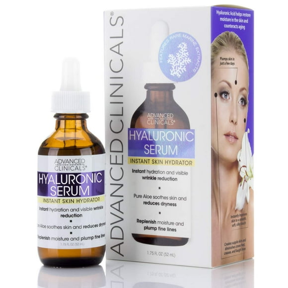 Suero Facial de Ácido Hialurónico Advanced Clinicals Antienvejecimiento Hidratante Instantáneo de la Piel 1.75oz Advanced Clinicals AC866556