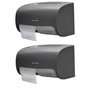 Alpine Industries Side-by-Side Double Roll Toilet Tissue Dispenser Gray 2/Pack (452-GRY-2PK)