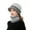 Gray, variant on 2Pcs/Set Womens Winter Beanie Hats Scarf Set Warm Knit Hat Thick Fleece Lined Slouchy Cap Neck Warmer for Men Women