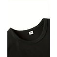 thumbnail image 4 of My Dad Thinks He's in ... That's So Cute!" - Girls' Fun Cotton T-Shirt with Playful Colorful Text, Comfortable Round Neck Short Sleeve for Summer, 4 of 7