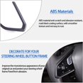 thumbnail image 3 of TINKI Steering Wheel Button Frame Cover Fit for Chevrolet Corvette C8 Stingray 2020-2023, ABS Car Steering Wheel Panel Protection Frame Molding Sticker Trim, 3 of 12