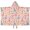Princess Dress Ballet, variant on Princess Flower Dress Pattern Hooded Bath Towel,50"x30" for Ages 3 To 12 Kids, Quick Dry Lightweight Soft Microfiber Hood Beach Towel Cover Up for Kids