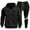 Black, variant on SGMVNU Sweatsuits for Men 2 Piece Winter Men's Pocket Half Zip Casual Hoodie Sweatshirt Suit Sweatpants Set Tracksuit(Dark Gray, 2XL)