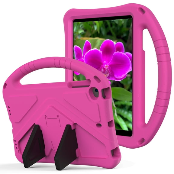 Aminegg Kids Shockproof Heavy Duty Rugged Stand Case for iPad Mini 1st 2nd 3rd 4th 5th Gen 7.9 Pink