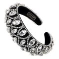 thumbnail image 3 of Baroque Rhinestone Design Headband Girl Headdress Sponge Hairband for Women, 3 of 3