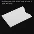 thumbnail image 4 of Uxcell RFID Blocking Thicken Credit Card Sleeves Protector NFC Holder, White,10Pack, 4 of 5