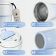 thumbnail image 3 of Taza térmica de acero inoxidable de 400 ml, resistente al agua, para café, té, taza térmica, sin BPA, reutilizable, de acero sellada, taza de viaje para bebidas frías y calientes (azul), 3 of 5
