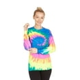 thumbnail image 5 of DARESAY Tie Dye Style Long Sleeve T-Shirt Men Women - Fun, Multi Color Tops, 5 of 6