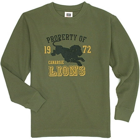 Faded Glory - Boy's Graphic Thermal Knit Top