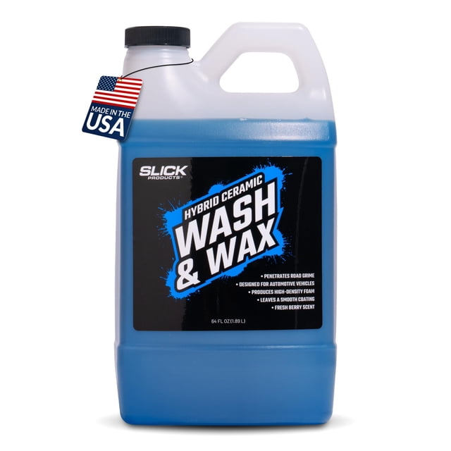Shampoo para lavado de autos Slick Products cerámico híbrido 1,9 L
