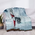thumbnail image 3 of Yiaed Circular Lighthouse Print Blanket Throw Blanket Soft Cozy Flannel Blanket for Home Bed Sofa Couch Chair-60"x50", 3 of 6