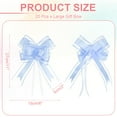 thumbnail image 2 of Large Gift Bow 28x8 Inch, 20 Pack Pull Bows for Gift Wrapping Present Wedding Valentine's Day Decoration, Light Blue, 2 of 7