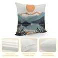 thumbnail image 4 of Pratyus Mountain Lake Trees Square Pillow Cover Case for Cushions Sofa Bed Outdoor Decoration 1PC 24x24in, 4 of 5