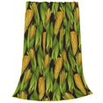 thumbnail image 2 of Fotbe Corn 2 Manta de Franela Acolchonada con Estampado, Súper Suave y Esponjosa, Extra Grande para Sofá, Cama, Uso Todo el Año-50"x40", 2 of 7