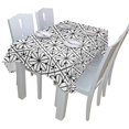 thumbnail image 3 of EREHome Black And White Patterns Tablecloth 60x84 inches, 3 of 4