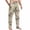 Beige, variant on Men's Loose Casual Camouflage Print Multi-pocket Work Pants, Youth Stretch Waist Drawstring Trousers for Outdoor and Street Style,Army Green,L