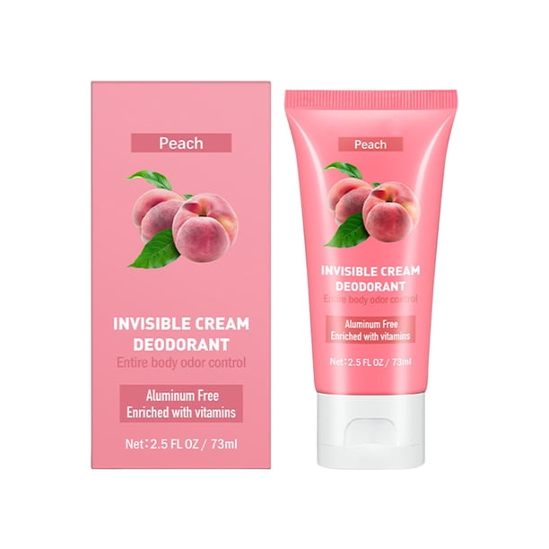Desodorante para mujer Desodorante de frutas para mujer, Desodorante de melocotón, Desodorante para mujer con control de olores durante todo el día, Aroma multifrutal, 73 ml (Compre 2 y obtenga 1 grat