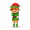 elf, variant on Magnetic Wobble Christmas Ornament – Wooden Holiday Character, Cute Interactive Christmas Decor for Refrigerator, Kitchen, Office and Magnetic Holiday Displays (santa claus)