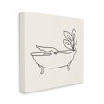 thumbnail image 3 of Line Doodle Bath Botanical Botanical & Floral Graphic Art Gallery Wrapped Canvas Print Wall Art, 3 of 7