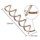 thumbnail image 2 of Spiral Hair Pin Spin Pin Spiral Hair Clip Spin Clip Bun Stick Pick For Diy Hair Style 20 Pack (rose Gold), 2 of 5