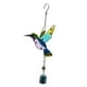 thumbnail image 3 of Colibrí rústico / Libélula Viento al aire libre, Vientos para exteriores Colibrí azul con campana, 3 of 6
