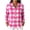 Hot Pink, variant on Luivaraty Flannel Plaid Shirts for Women Button Down Lapel Tops Fashion Casual Long Sleeve Dressy Shirts,S-2XL