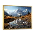 thumbnail image 2 of Designart "Majestic Peaks in Scenic Splendor" Landscapes Floater Framed Canvas Art Print, 2 of 7