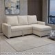 thumbnail image 2 of Salas L Love Seat Sofá cama Chaise long Confortable Hueso Melody Muebles R21, 2 of 5