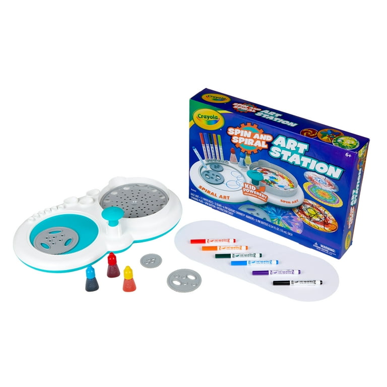 Crayola Spin & Spiral Art Station, Art Set, Creative Toys, Gifts, Beginner Unisex Child Crayola Spin & Spiral Art Station, Art Set, Creative Toys, Gifts, Beginner Unisex Child
