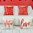 thumbnail image 4 of Valentines Day Pillow Covers 18X18 Set of 4 Love Valentine Letter Heart Valentine''s Decor Throw Pillows Decorative Cushion Cases for Valentine Home Decorations, 4 of 6