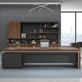 thumbnail image 3 of Luxury L Shaped Office Desk Corner Computer Conference Reception Office Desk Organizer Executive Bureau Meuble Table Furniture My Lux Decor Round, 3 of 13