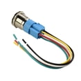 thumbnail image 6 of 19Mm Latching Push Button Switch 12V Dc On Off Stainless Steel Led Self-Locking White, 6 of 8