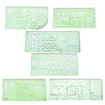 thumbnail image 2 of Hollow RulerMultifunctional Architecture Drawing Template Architecture Ruler Drawing Template Ruler Versatile Functionality, 2 of 8