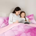thumbnail image 5 of Homewish Gradient Marble 3 Pieces Queen Comforter Set for Boys Girls,Abstract Stone Pattern Ultra Soft Bedding Sets,Marbling Watercolor Bedding Comforter Set Breathable,Breathable Home Decor, 5 of 8