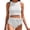 White, variant on Women's Two Piece Triangle Bikini Swimsuit G String Thong Style Halter Tie Side High Cut Stretch Beach Swimwear