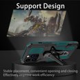 thumbnail image 5 of Allytechgroup for iPhone 16 Pro Max Case with Stand, Military Grade Protection Compatible with Magnetic Car Mount Anti-slip Back Bucket Shockproof Case for iPhone 16 Pro Max, Darkgreen, 5 of 5