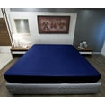 thumbnail image 2 of Sleeper Sofa Sheets Full Size (54 x 72 + 8 Inch Deep) (Stripe Navy Blue) - 600TC Superior Cotton, Super Soft, Wrinkle & Fade Resistant Sofa Bed Sheets By The Great American Store, 2 of 5