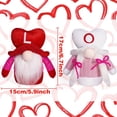 thumbnail image 2 of 4Pcs Valentine's Day Cute Gnome Plush Decorations,LOVE Faceless Dwarf Doll Doll Gift Holiday Ornament Gift Household Ornaments, 2 of 9