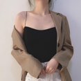 thumbnail image 4 of Camisole Basique pour Femmes Débardeur Dos Nu Sans Armature en Forme de U, 4 of 6