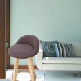 thumbnail image 6 of Short Chair Seat Cover Thick Elastic Fabric Celebrations home and hotel Slipcover Polyester Washable Skin-Friendly Comfortable - Coffee, 6 of 8