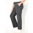 thumbnail image 3 of Catherines Women's Plus Size Cloud Knit Ribbed Straight Leg Pant, 3 of 3