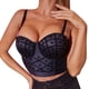 thumbnail image 1 of Playeras,Blusas y Tops,Ropa para Mujer Camisetas Sin Mangas Para Mujer Corsé para mujer Top Bustier Corset Top Tight Fitting Corset Tank Top Suspender Top Solid Short Fashion (Black, XS), 1 of 7