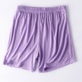 thumbnail image 2 of biudgviw Sleepwear for Women Elastic Waisted Ultra-Soft Pajama Shorts Plus Size Solid Color Loungewear Pj Bottoms, 2 of 6