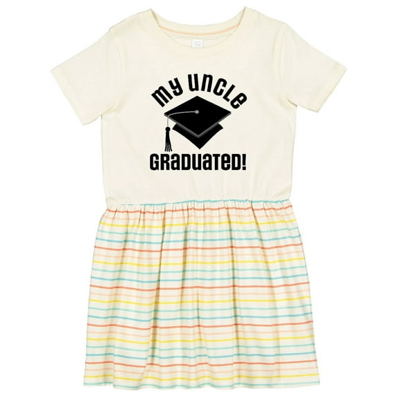 Inktastic Graduation My Uncle Graduated Girls Toddler Dress
