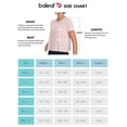 thumbnail image 7 of BALEAF Women's Workout Tops Athletic Shirts Cropped Short Sleeve Split Back Running Gym Quick Dry Sun Protection UPF 50+ Pink XS, 7 of 7