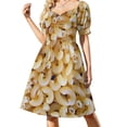 thumbnail image 2 of Vestido de manga corta Night Garden XXX, vestidos de cumpleaños para mujer, elegante vestido de invitada de boda, vestidos de fiesta para mujer, vestido, 2 of 7