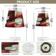 thumbnail image 3 of BZSMCE Table Lamp Creative Cherries with Flower Pattern Simple Pattern Night Light, 3 of 8