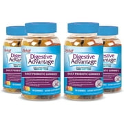Digestive Advantage Probiotic Gummies 80 Count (Pack of 4)