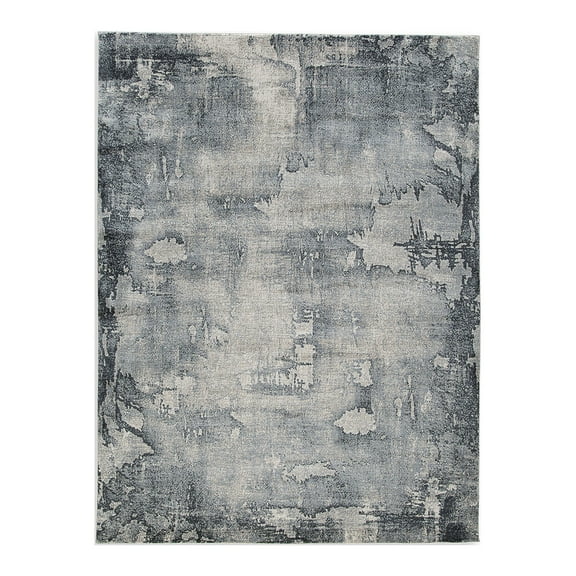 Signature Design by Ashley Contemporary Langrich 5'3" x 7'3" Rug Blue/Gray/Cream