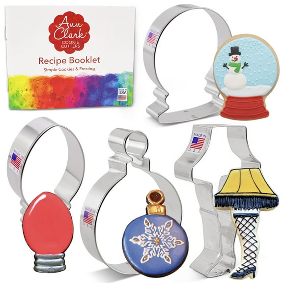 Ann Clark Christmas Cookie Cutter Set, 4-Piece, Made in USA